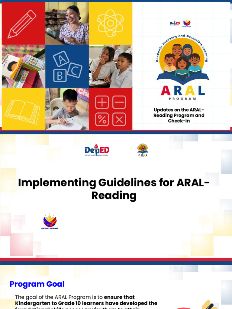 ARAL-Reading Program Guidelines 2025 | PDF | Language Acquisition ...