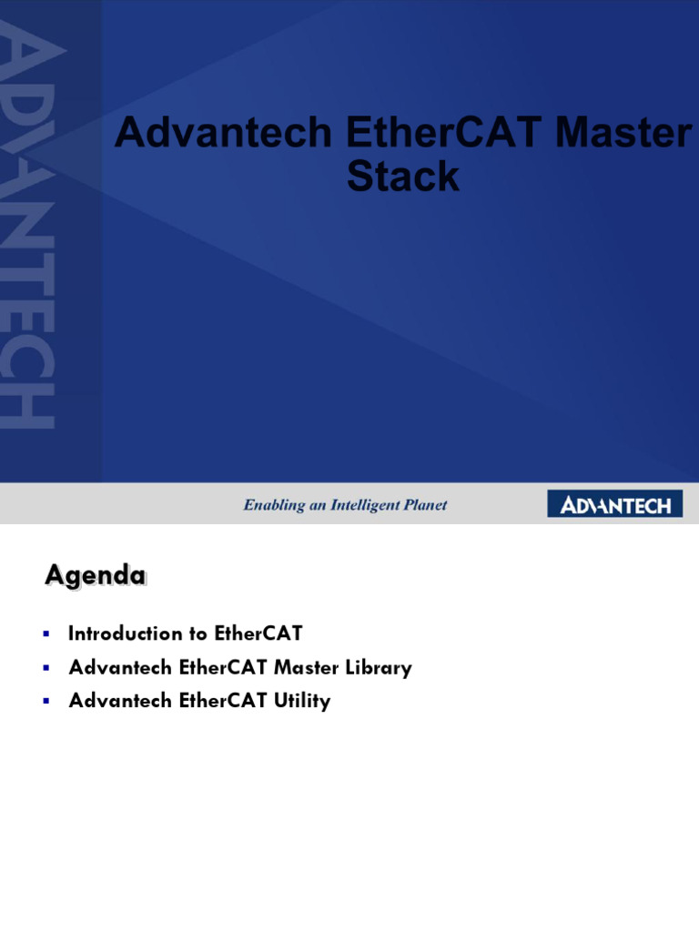 Advantech EtherCAT Master Overview | PDF | Network Topology | Ethernet