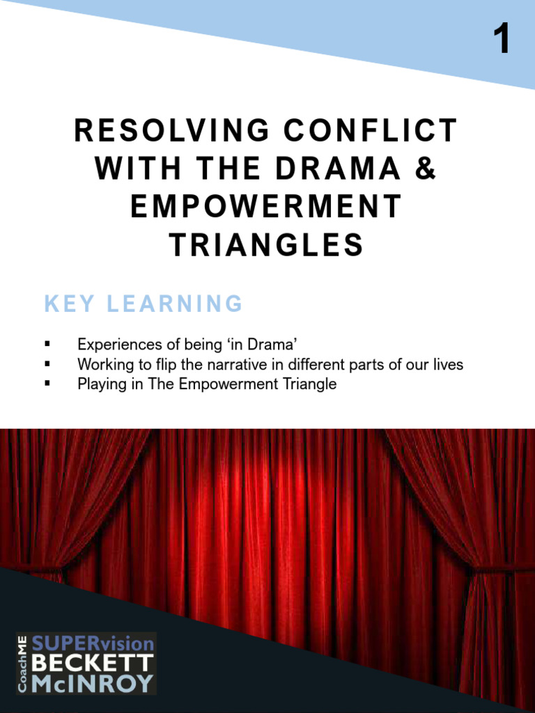 Resolving Conflict with Empowerment Triangles | PDF