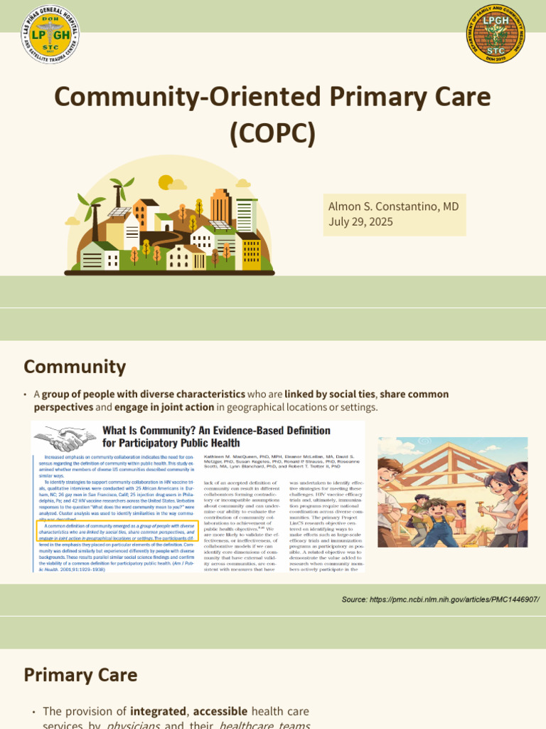 Community-Oriented Primary Care | PDF | Primary Care | Health Care