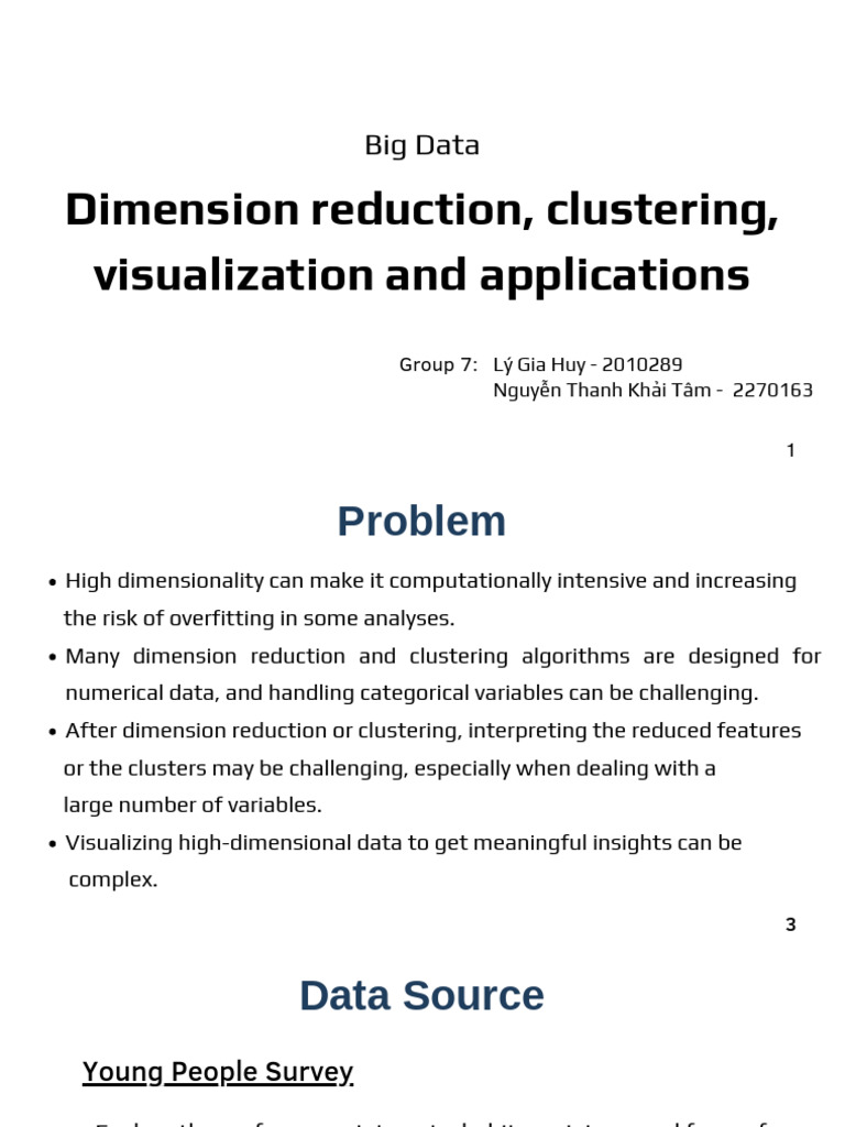 Dimension Reduction and Clustering Insights | PDF