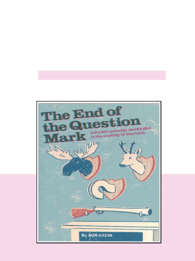 The End Of The Question Mark Onlineausg 63336 Aqa available instanly | PDF