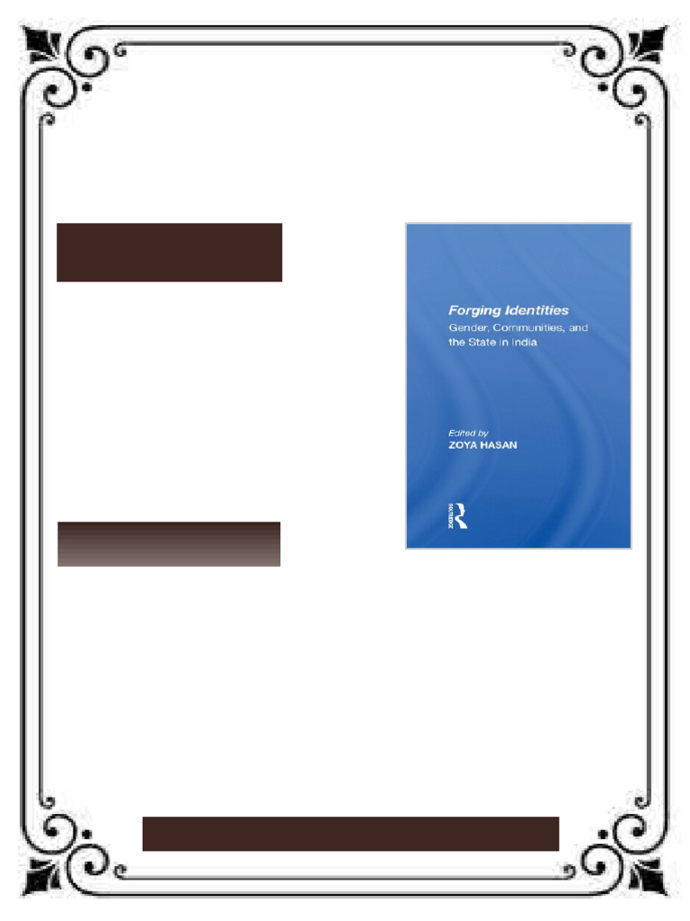 Forging Identities: Gender, Communities, And The State In India Zoya ...