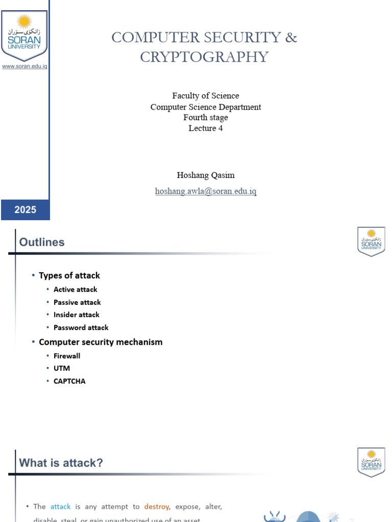 lecture 4 | PDF | Firewall (Computing) | Security