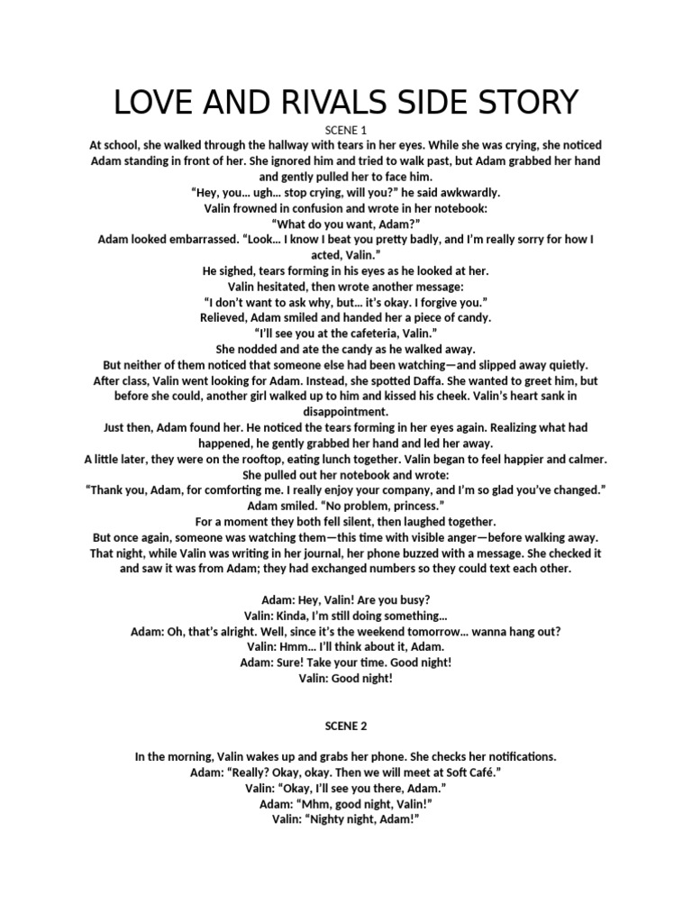 Love and Rivals Side Story | PDF