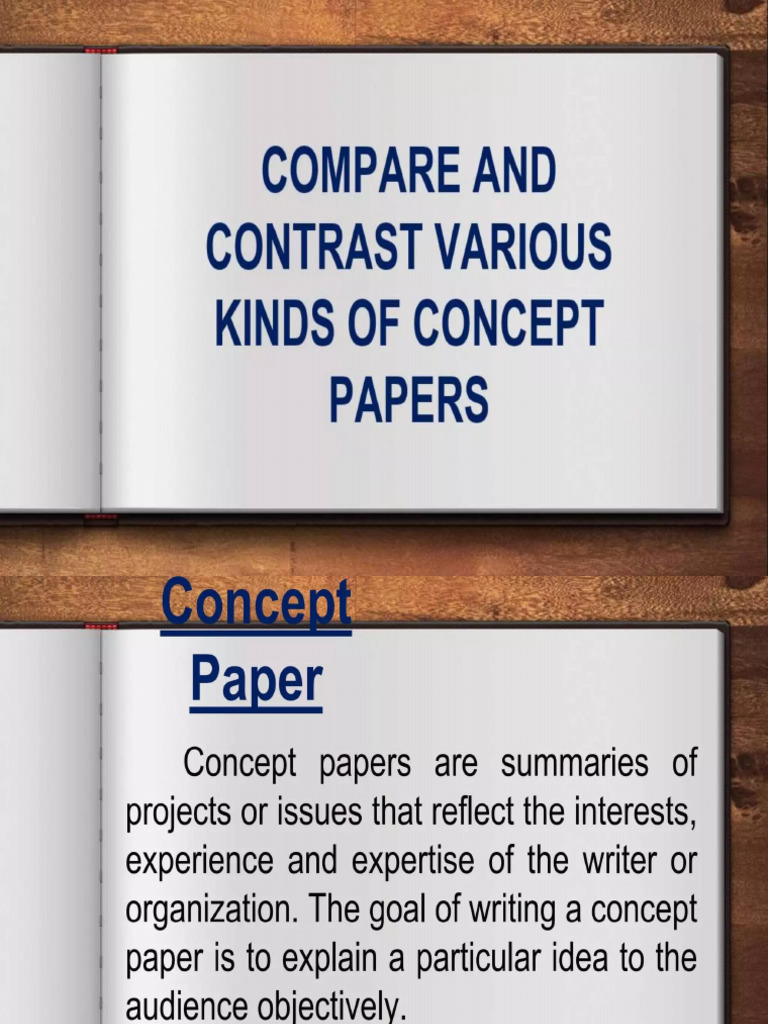 Various Kinds of Concept Paper | PDF