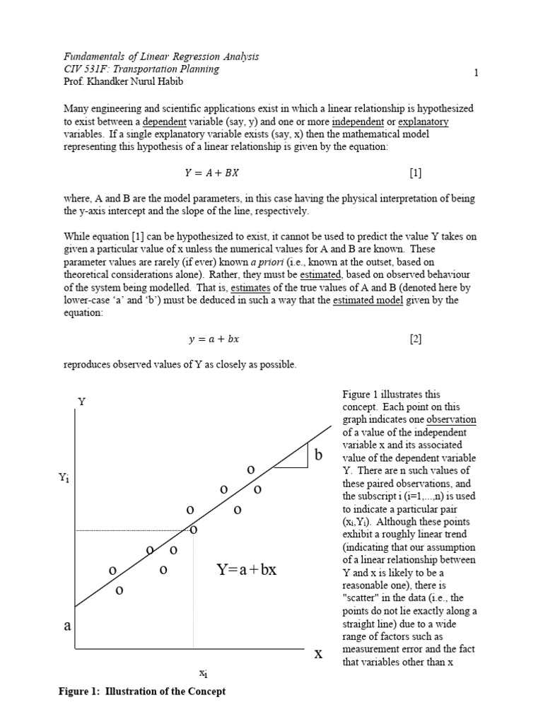 Linear Regression Analysis Basics | PDF | Regression Analysis | Statistics