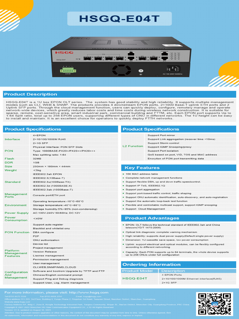 HSGQ E04T Datasheet 20231230 | PDF