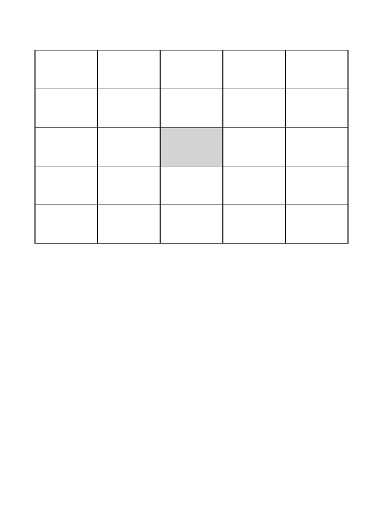 Individuality Bingo Variations | PDF