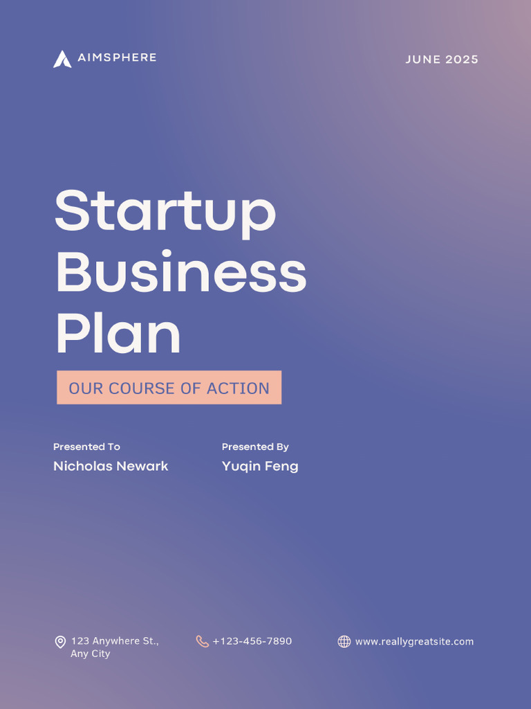 Startup Business Plan | PDF