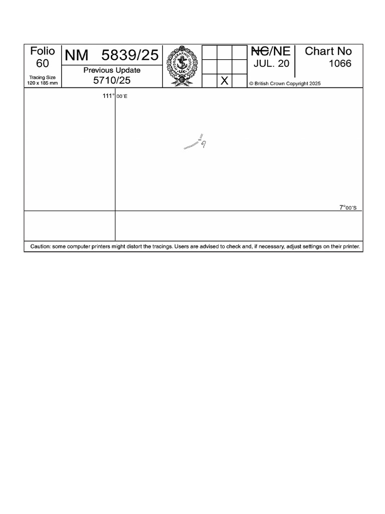 Tracing for NM 5839 Chart 1066 | PDF