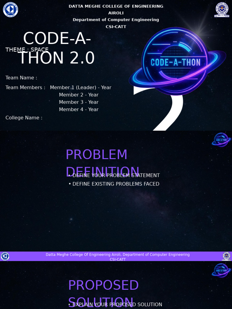 Code-a-thon 2.0 Project Guidelines | PDF