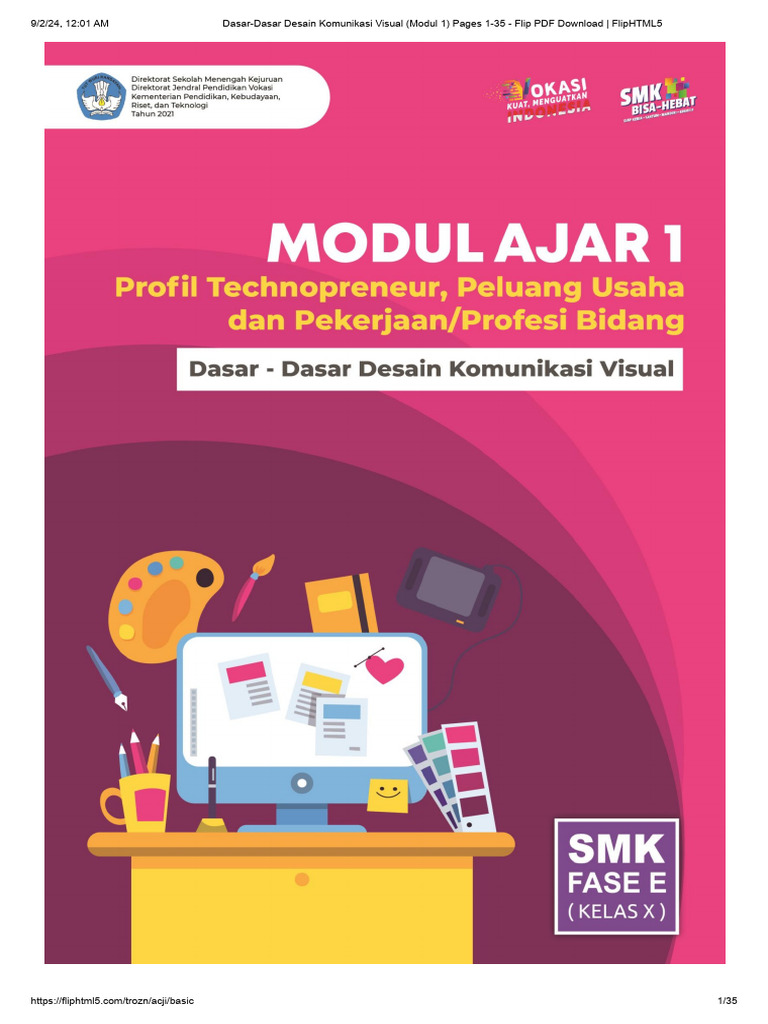 Dasar-Dasar Desain Komunikasi Visual (Modul 1) Pages 1-35 - Flip PDF ...
