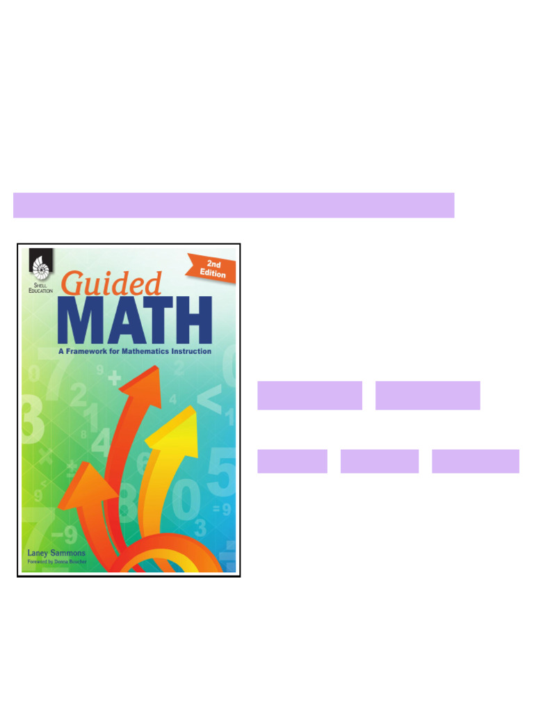 Guided Math A Framework for Mathematics Instruction 2nd Edition ...