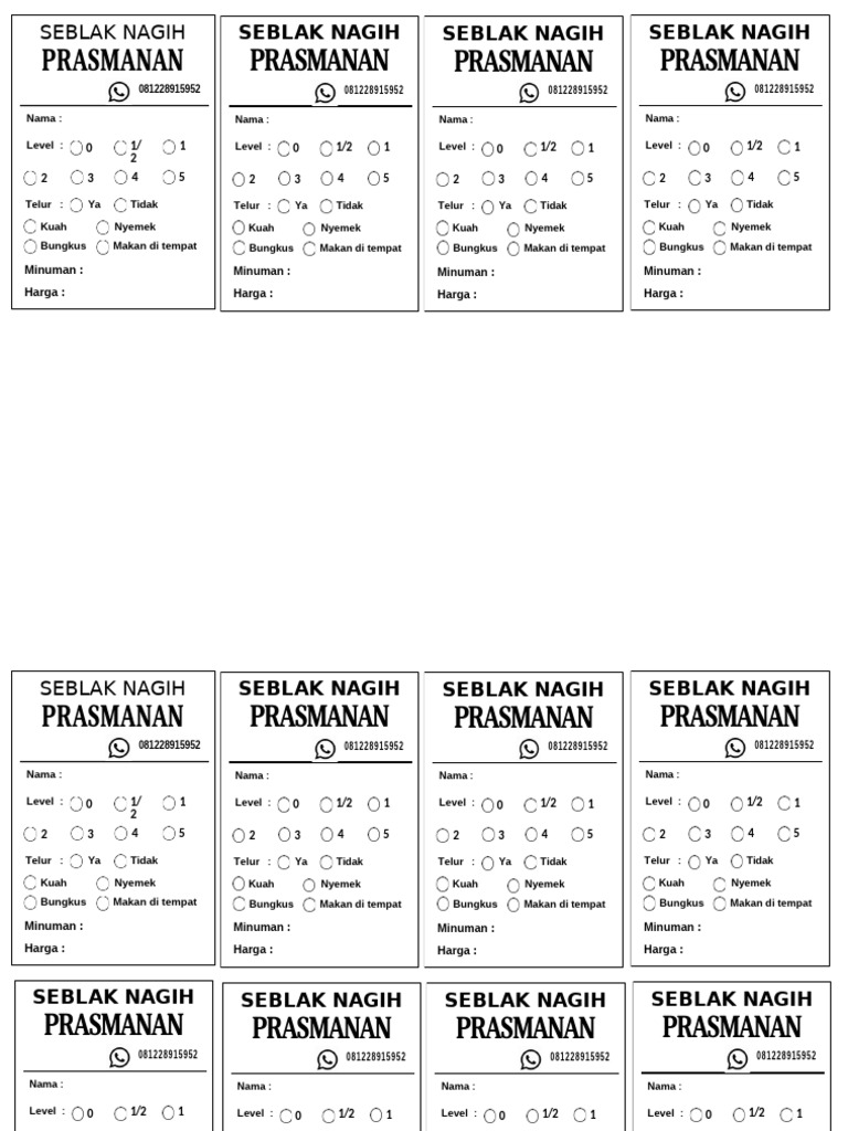 Seblak Nagih: Prasmanan Lezat dan Murah | PDF