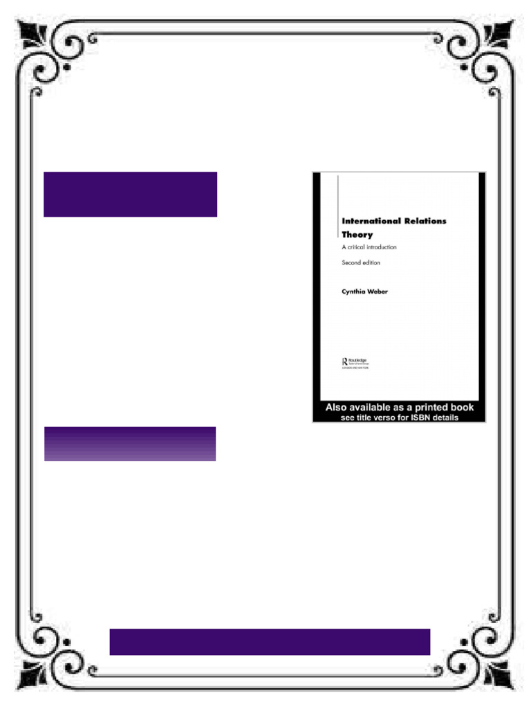 International Relations Theory A Critical Introduction 2nd Edition by ...