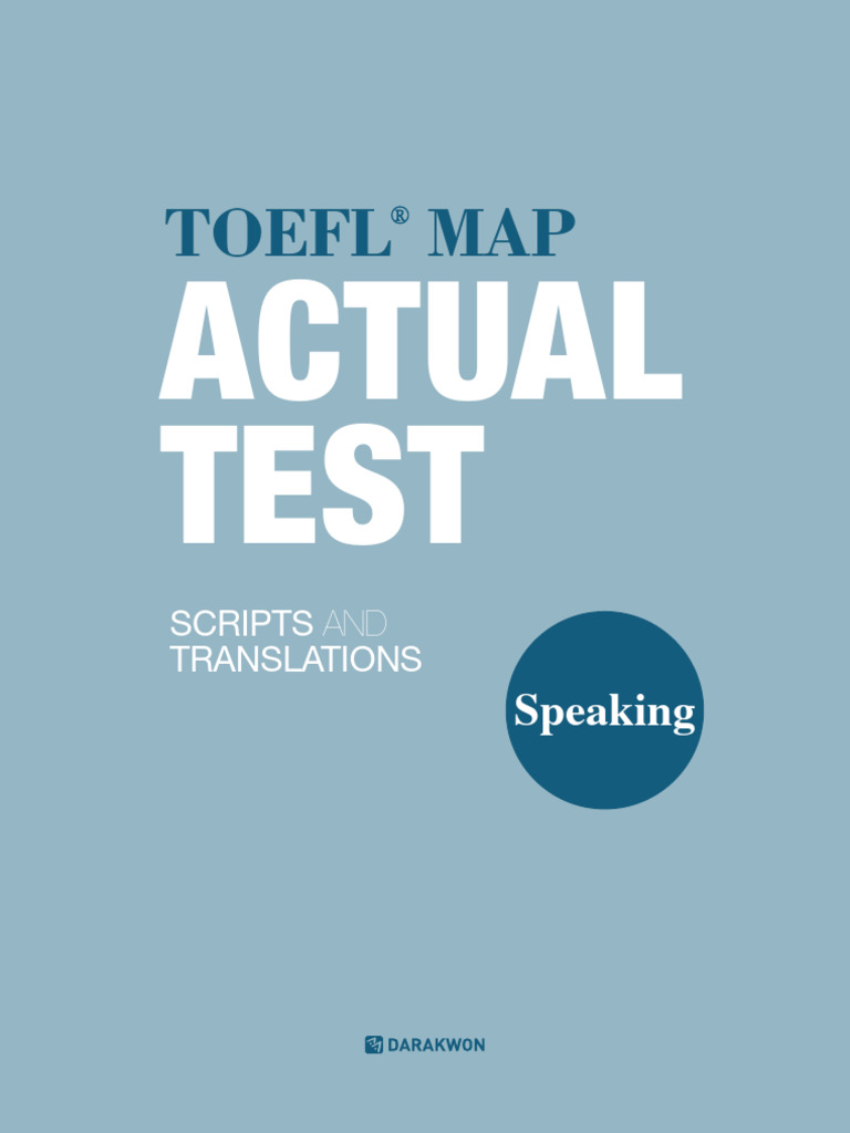 TOEFL Map Actual Test Speaking Answer | PDF