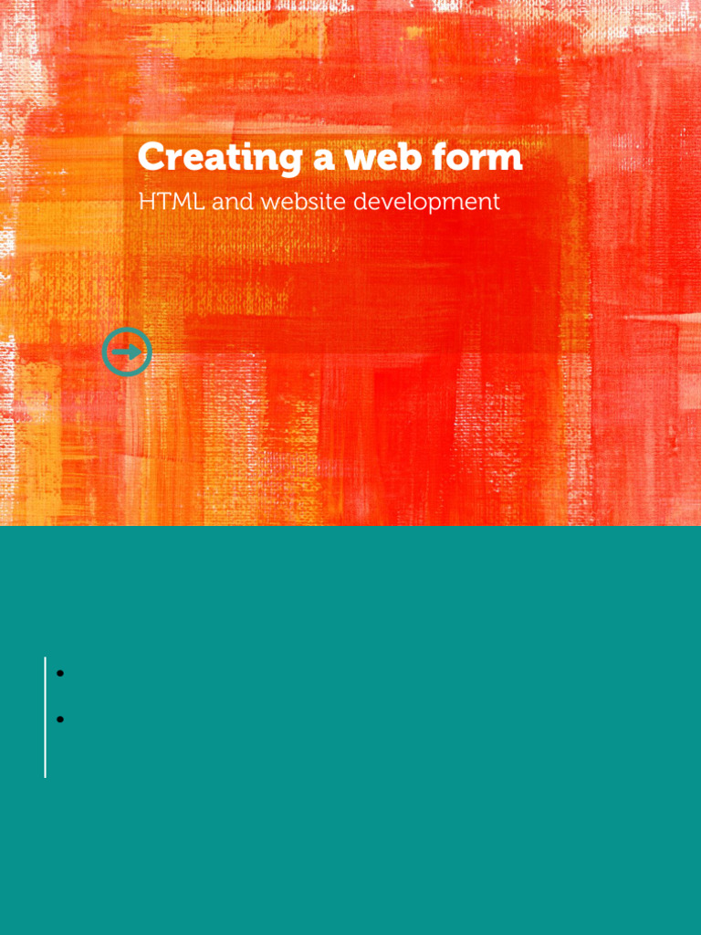 Web L5 Creating a web form | PDF
