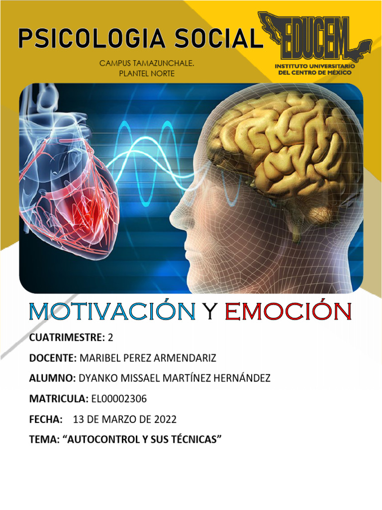 Técnicas de Autocontrol Emocional | PDF | Las emociones | Estrés (biología)