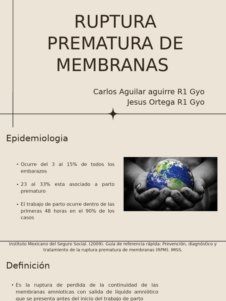 Ruptura Prematura de Membranas | PDF | Ciencias de la Salud | Embarazo ...