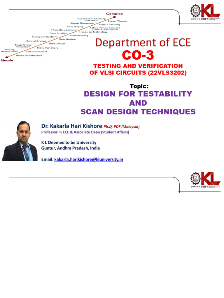 VLSI Design for Testability Techniques | PDF | Electronic Engineering ...
