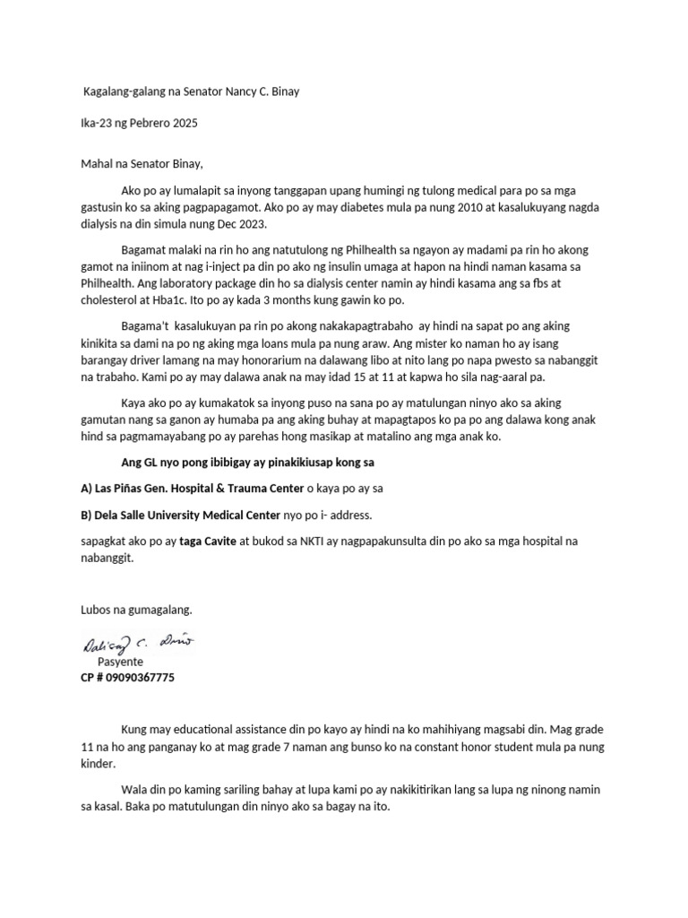 Letter To Senator Template | PDF