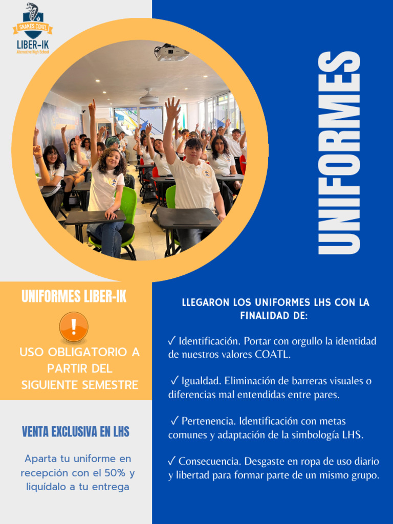 Uniformes LHS: Compra y Uso Obligatorio | PDF | Ropa | Uniformes