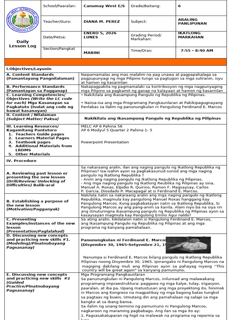 AP 6 QUARTER 3 DECEMBER 12 FERDINAND MAROS CONT | PDF