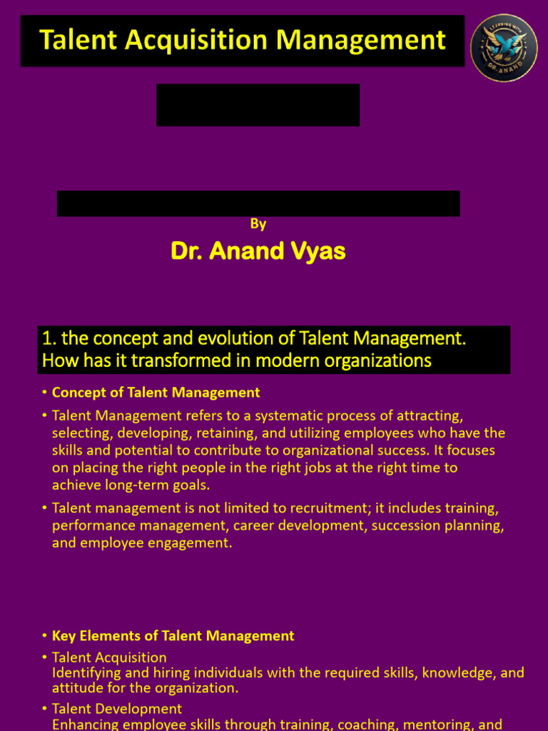 Talent Management Evolution and Models | PDF | Recruitment ...