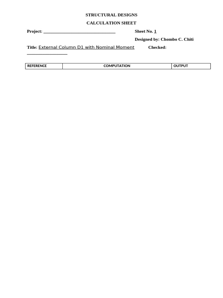 Column d1 With Moment | PDF | Beam (Structure) | Mechanical Engineering