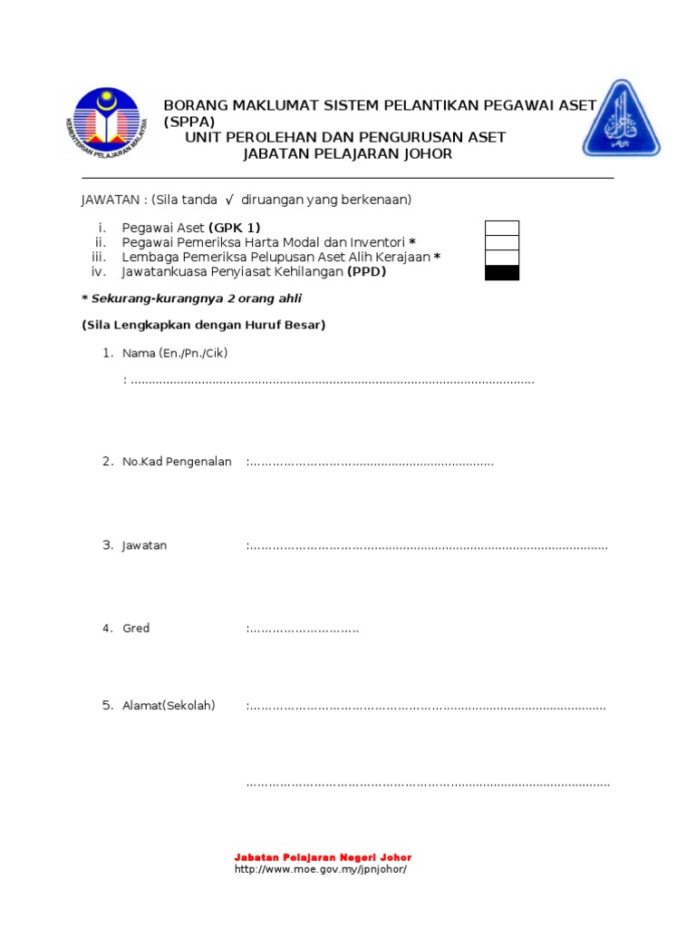 Sistem Pelantikan Pegawai Aset Sppa Pdf