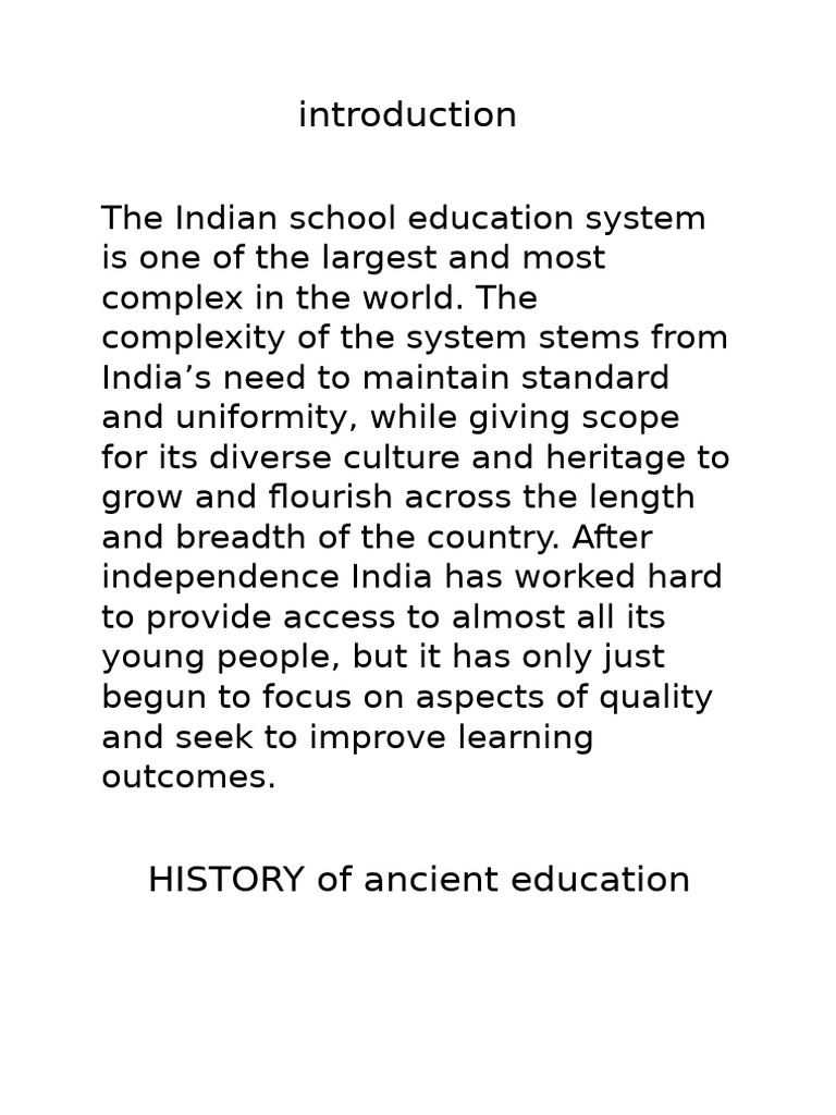 Overview of India's Education System | PDF | Teachers