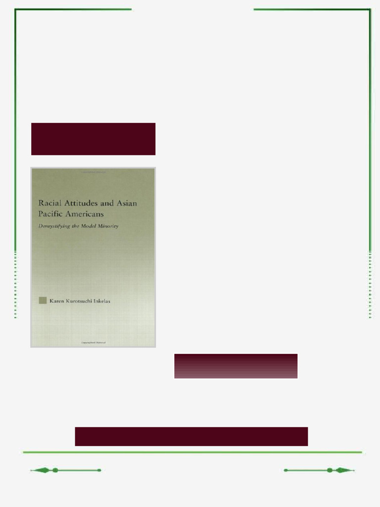 Racial Attitudes and Asian Pacific Americans Demystifying the Model ...