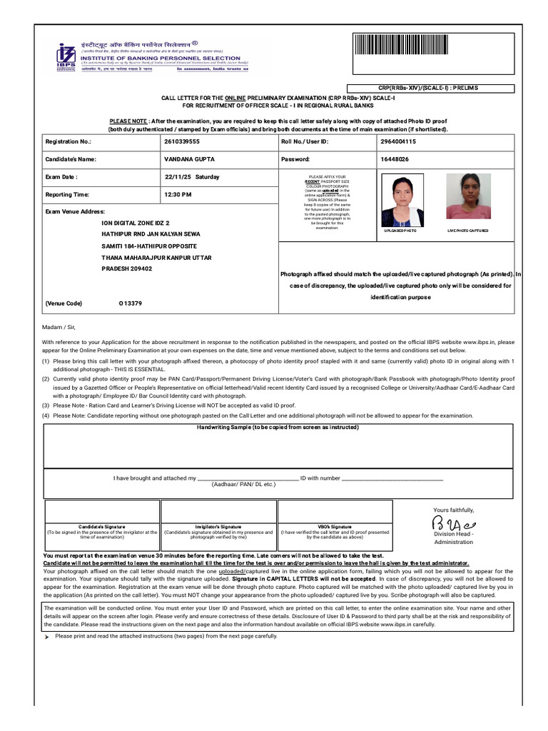 rrb po 2025 pre | PDF | Identity Document | Driver's License