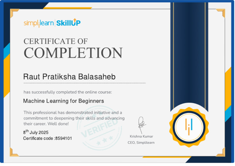 MachineLearning Cert | PDF