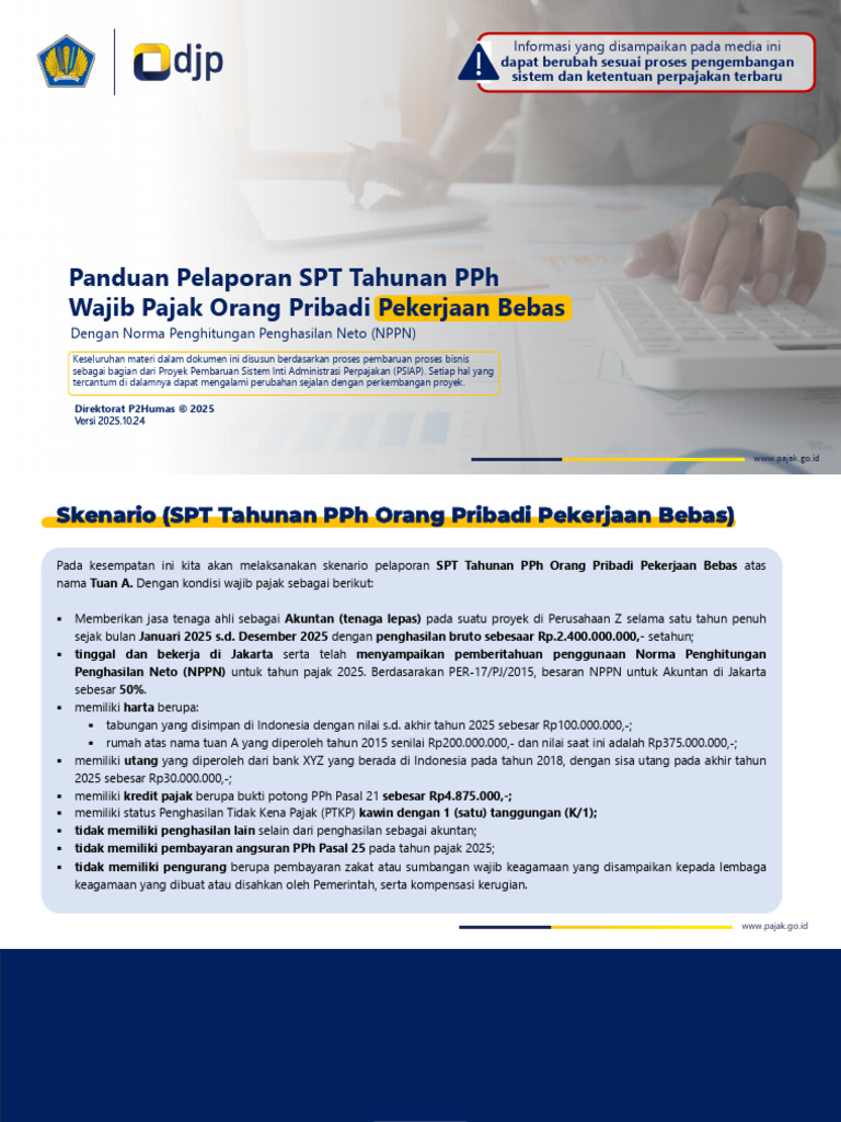 Panduan SPT Tahunan PPh Orang Pribadi | PDF