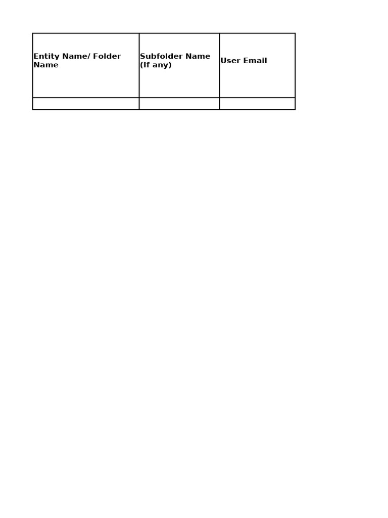 User Information Template | PDF