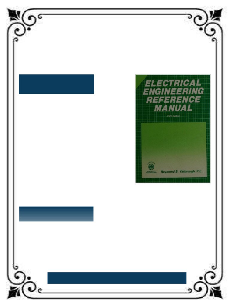 (Ebook PDF) Electrical engineering reference manual 5th edition by ...