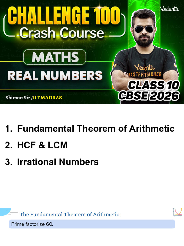 Notes- Real numbers | PDF | Factorization | Prime Number