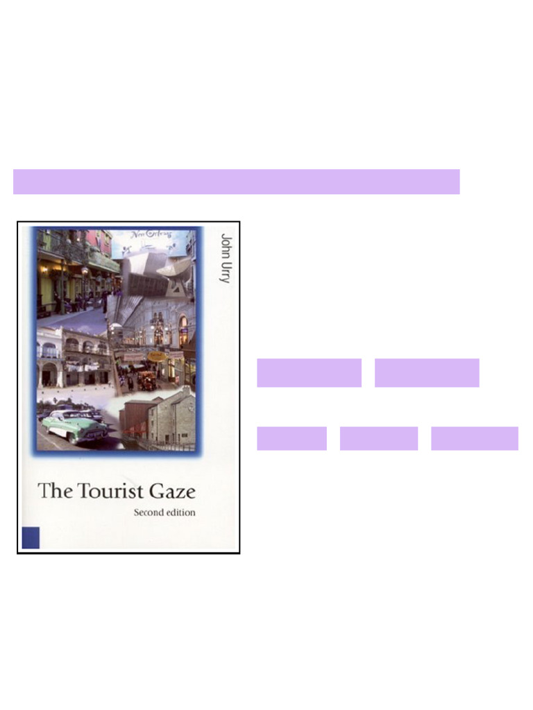 (Ebook) The Tourist Gaze by John Urry ISBN 9780761973478, 0761973478 ...