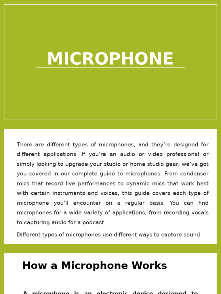 3.MICROPHONE-25 | PDF | Microphone | Recording