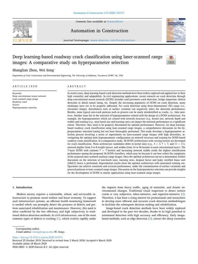 Deep Learning for Roadway Crack Detection | PDF | Image Segmentation ...