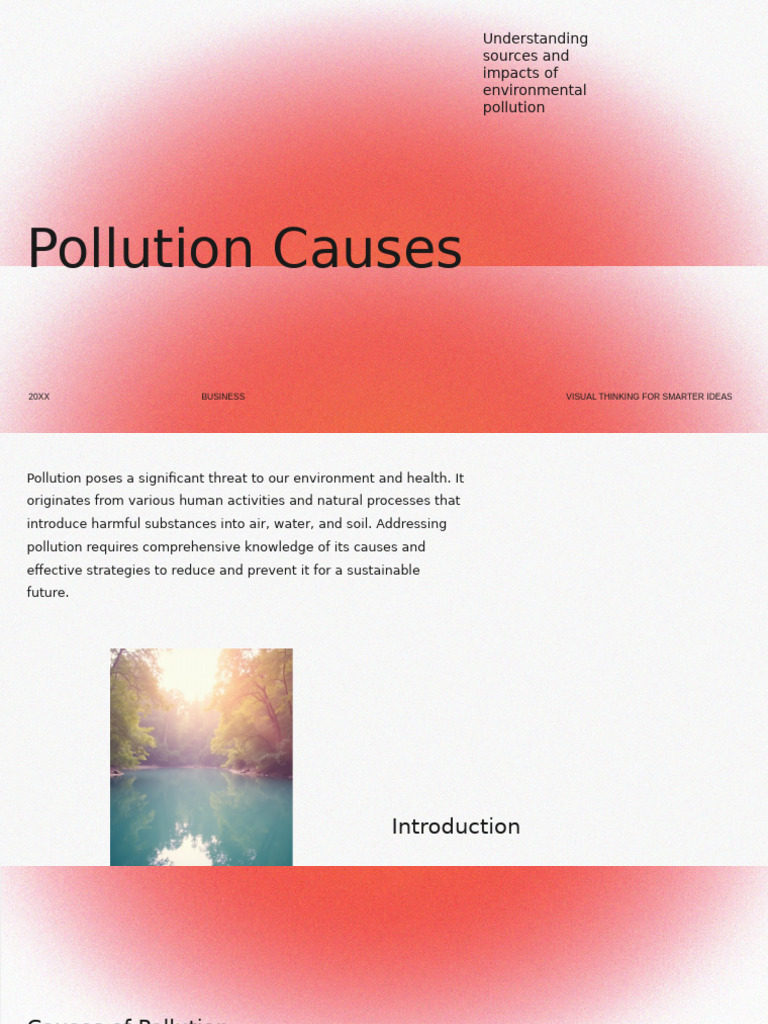 Pollution Causes | PDF | Water Pollution | Air Pollution