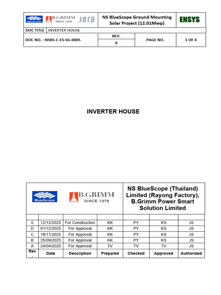 Nsbs c Es Sg 0005 0 Inverter House | PDF | Civil Engineering ...