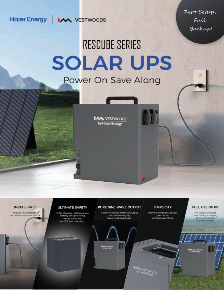 Solar+UPS+Datesheet | PDF | Alternating Current | Energy Technology