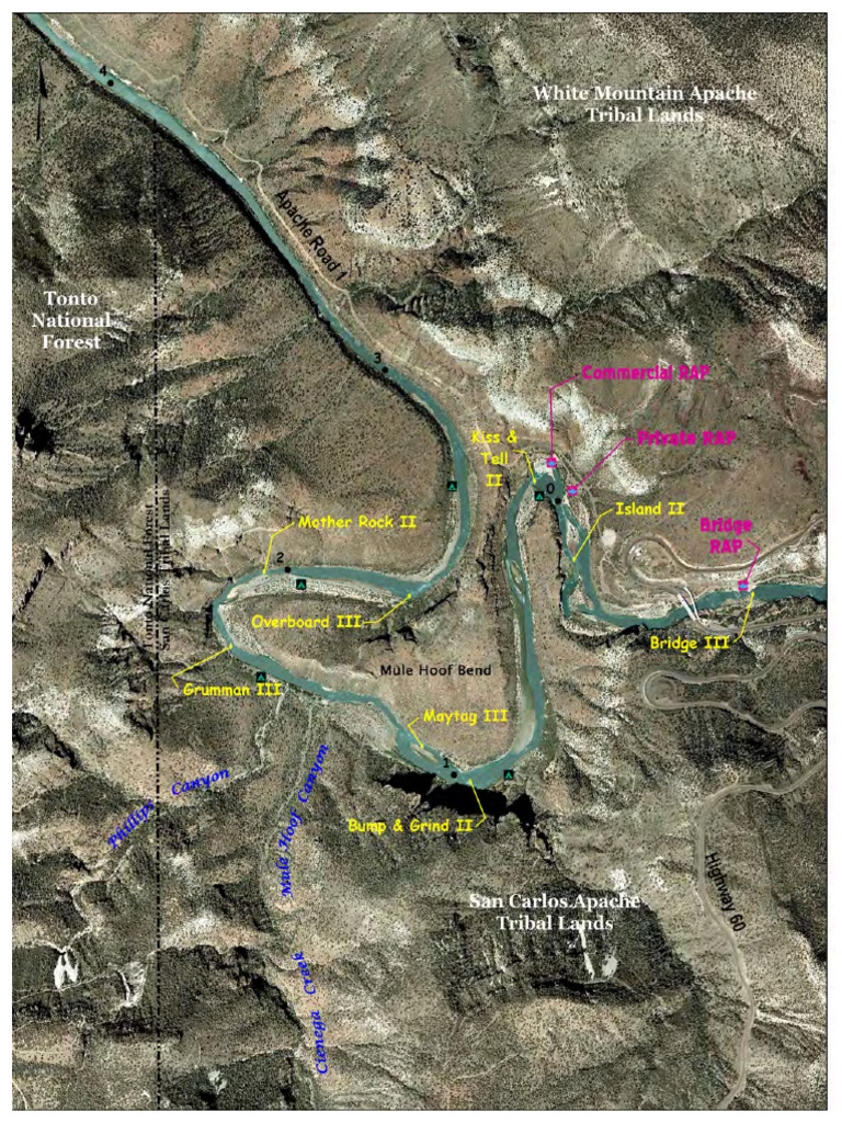 Salt River Wilderness Map Usda | PDF
