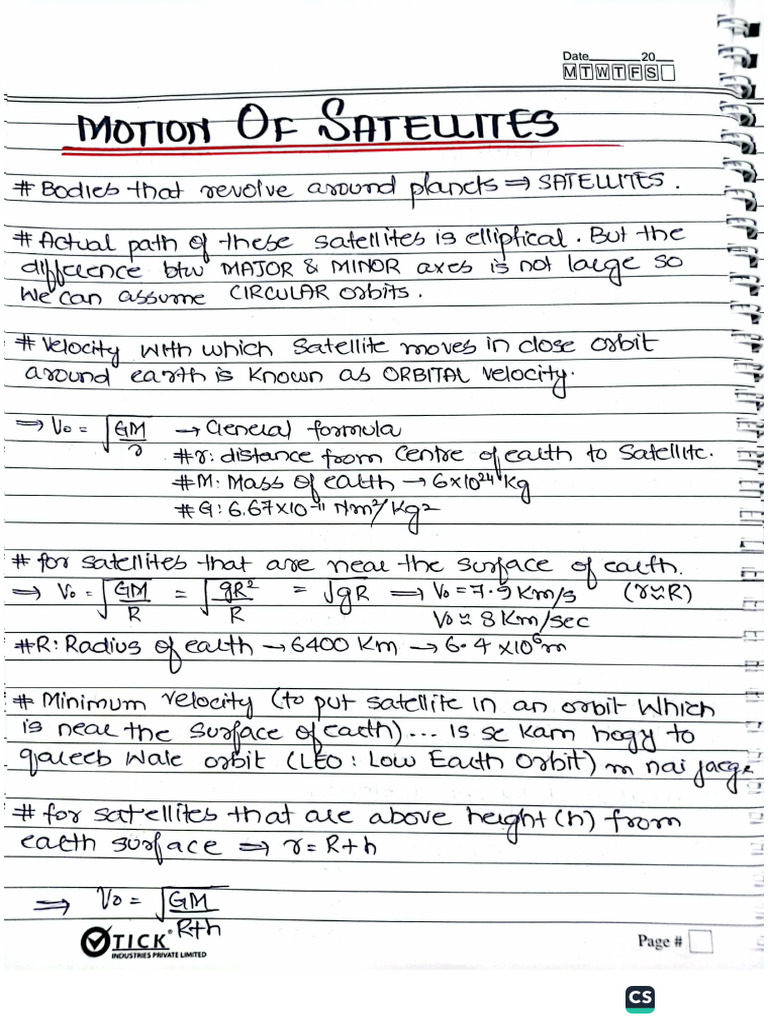 Lec 17 (Satellites) | PDF