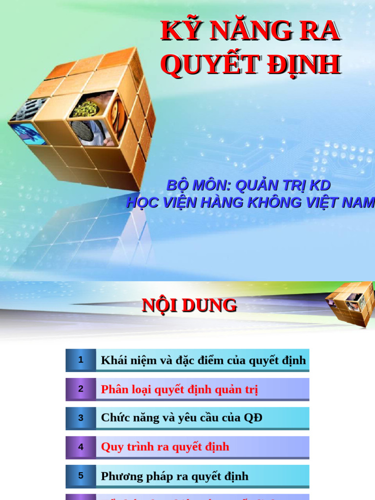 4 - Ra Quyet Dinh | PDF