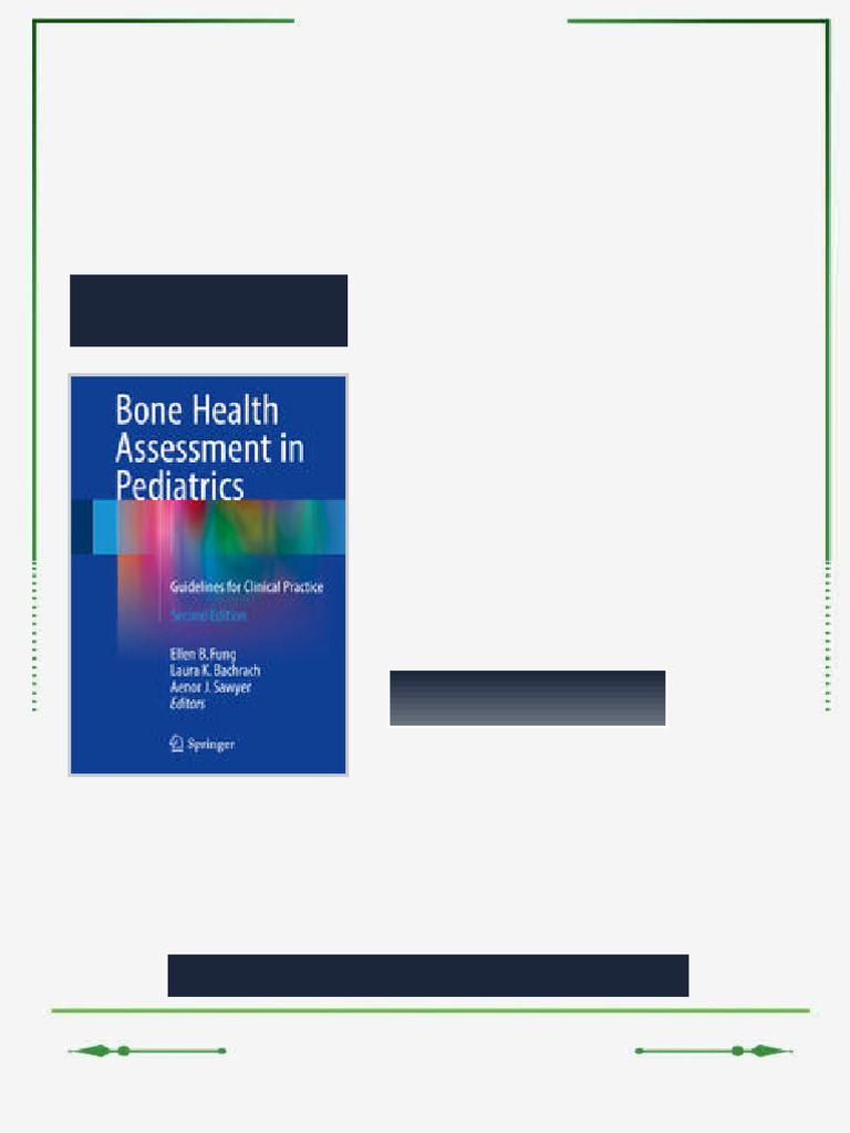 Bone Health Assessment in Pediatrics Guidelines for Clinical Practice ...