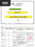 Mathematics Grade 11 Programme of Assessment 2026 | PDF | Trigonometry ...